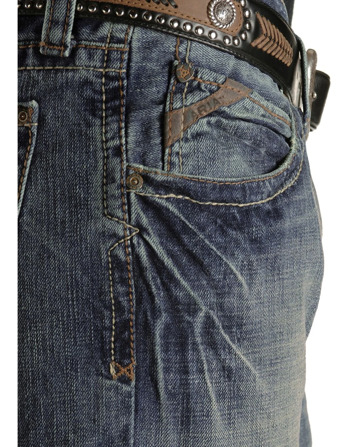 Ariat Denim Jeans - M4 Scoundrel Relaxed Fit 2 Ariat Denim Jeans - M4 Scoundrel Relaxed Fit - Image 2