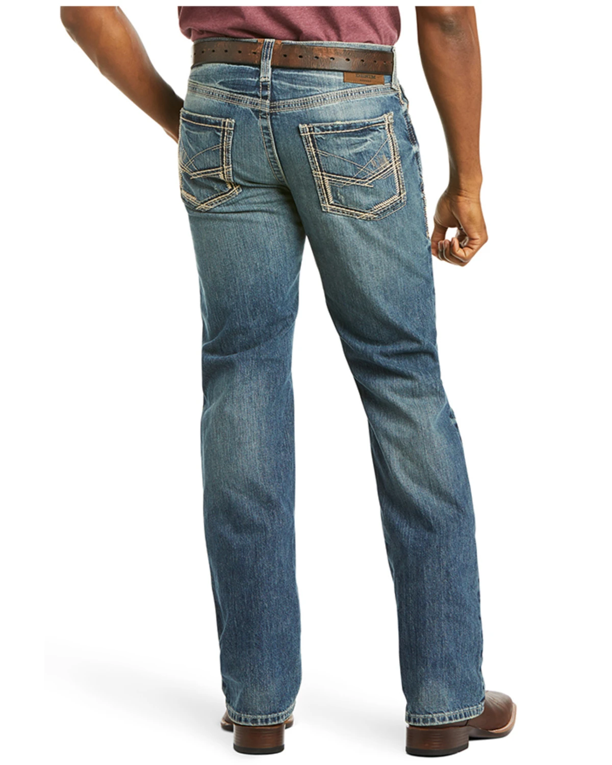 Ariat Men's M5 Ridgeline Medium Wash Slim Straight Jeans 3 Ariat Men's M5 Ridgeline Medium Wash Slim Straight Jeans - Image 3