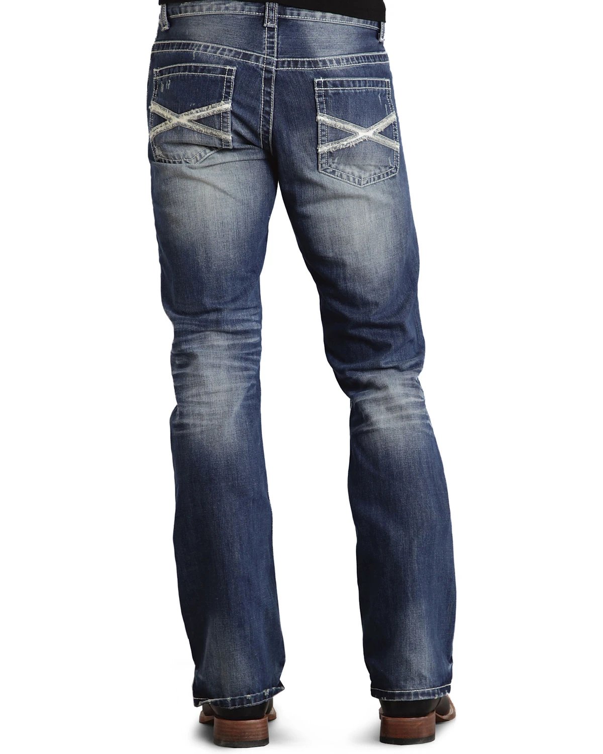 Stetson Rock Fit Bold X Stitched Jeans 1 Stetson Rock Fit Bold X Stitched Jeans