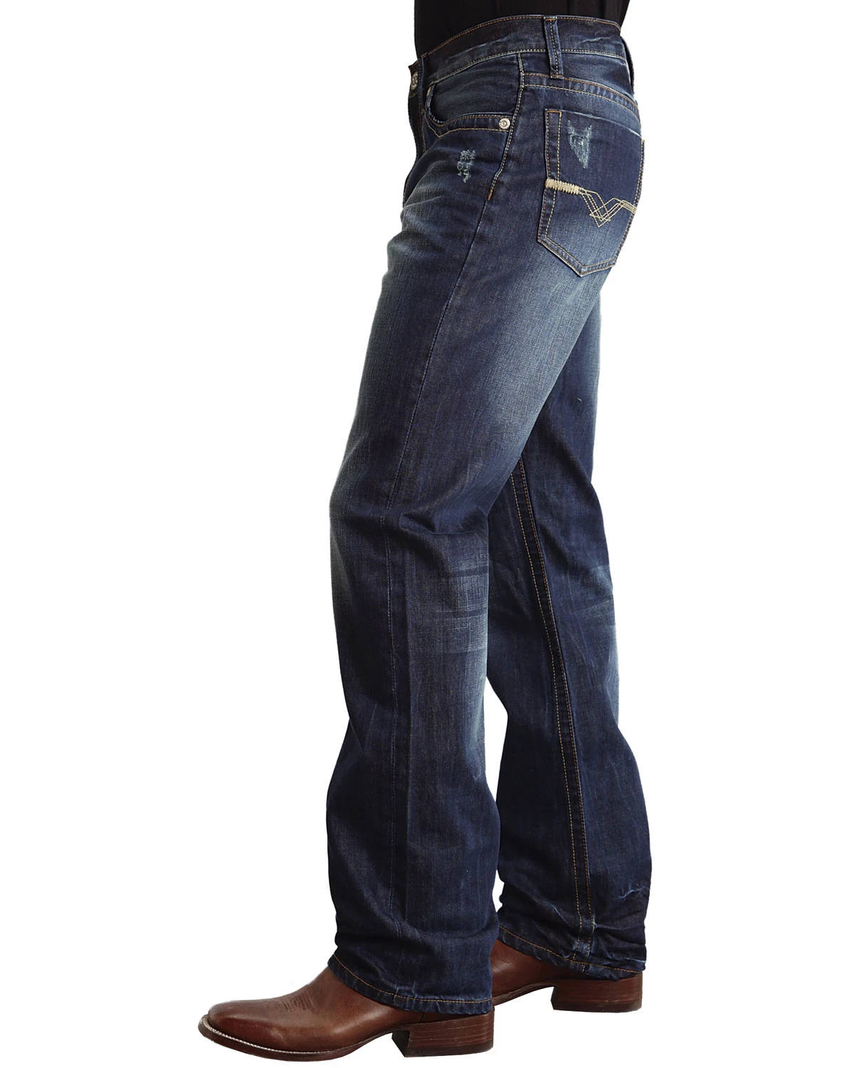 Stetson Modern Fit "V" Stitched Jeans 2 Stetson Modern Fit "V" Stitched Jeans - Image 2
