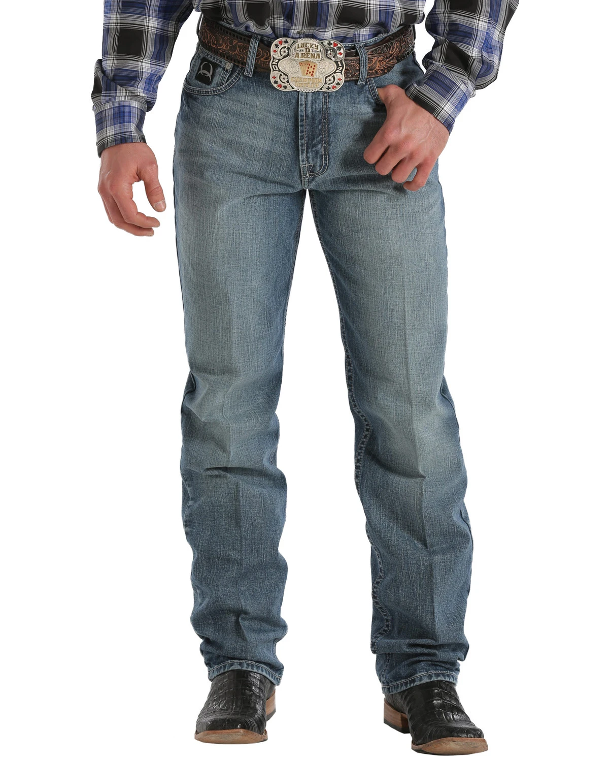 Cinch Men's Black Label 2.0 Medium Wash Jeans 4 Cinch Men's Black Label 2.0 Medium Wash Jeans - Image 4
