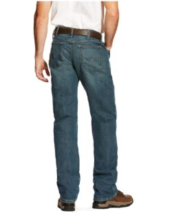 Ariat Men's M4 Rebar Distressed Low Rise Relaxed Bootcut Work Jeans 7 Ariat Men's M4 Rebar Distressed Low Rise Relaxed Bootcut Work Jeans -Little Wild Horse Shop 010J17 7030 P2