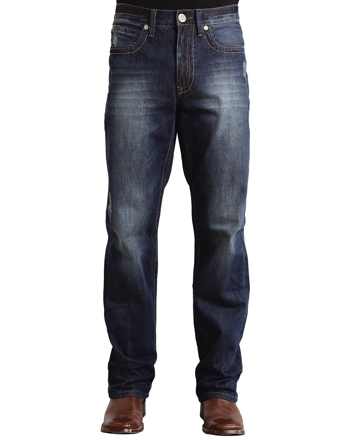 Stetson Modern Fit "V" Stitched Jeans - Big & Tall 3 Stetson Modern Fit "V" Stitched Jeans - Big & Tall - Image 3
