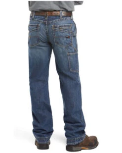 Ariat Men's FR M4 Relaxed Workhorse Relaxed Fit Bootcut Jeans 9 Ariat Men's FR M4 Relaxed Workhorse Relaxed Fit Bootcut Jeans -Little Wild Horse Shop 0862U6 7030 P2