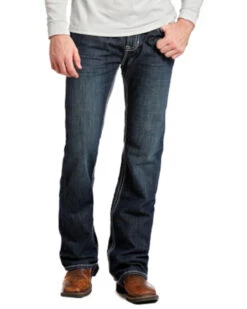 Rock And Roll Denim Men's Pistol Regular Fit Flame-Resistant Jeans - Boot Cut -Little Wild Horse Shop 0864K3 88 P2