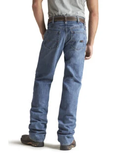 Ariat Men's FR M3 Medium Wash Loose Basic Stackable Straight Leg Jean 9 Ariat Men's FR M3 Medium Wash Loose Basic Stackable Straight Leg Jean -Little Wild Horse Shop 086P41 7030 P2