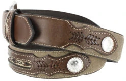 Nocona Men's Roughout Overlay Western Belt -Little Wild Horse Shop 1202N6 41 D2