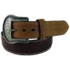 G Bar D Men's Feathered Edge Leather Belt