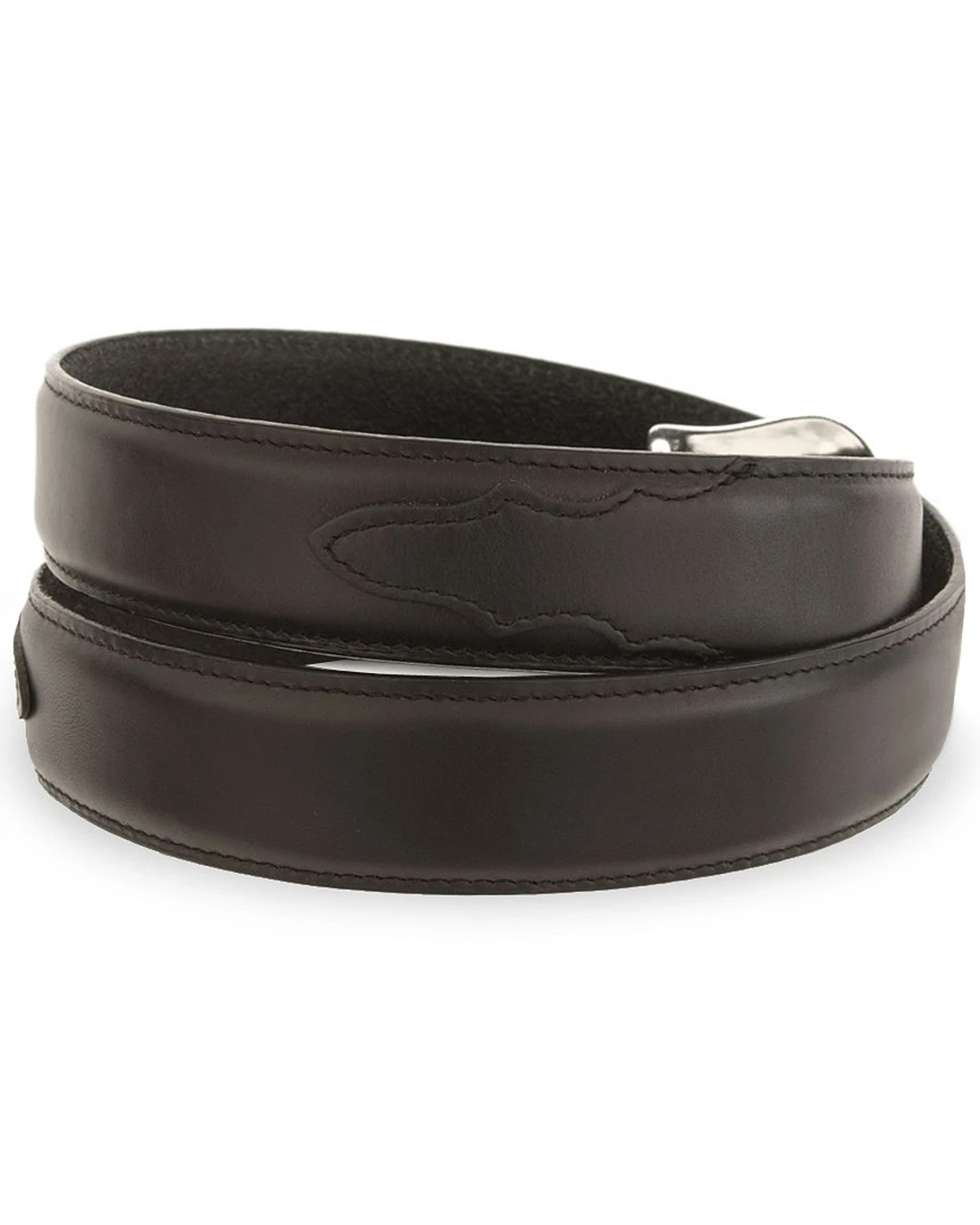 Tony Lama Men's Longhorn Leather Dress Belt - Reg & Big 2 Tony Lama Men's Longhorn Leather Dress Belt - Reg & Big - Image 2