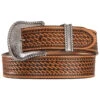 Justin Men's Bronco Basketweave Leather Belt