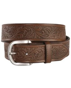 Ariat Men's Golden Tooled Western Belt - Reg & Big