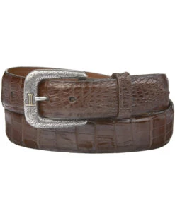 Lucchese Men's Sienna Caiman Ultra Belly Leather Belt