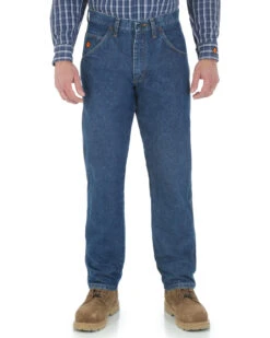 Wrangler Men's FR Relaxed Fit Work Jeans 5 Wrangler Men's FR Relaxed Fit Work Jeans -Little Wild Horse Shop 2000005723 402 P2