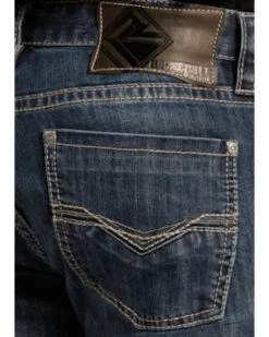 Rock & Roll Denim Men's Small "V" Reflex Revolver Slim Straight Jeans -Little Wild Horse Shop 2000212741 402 D2