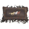 Carstens Three Horses Fringe Pillow