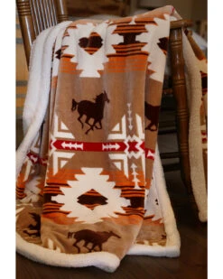 Carstens Free Rein Plush Throw