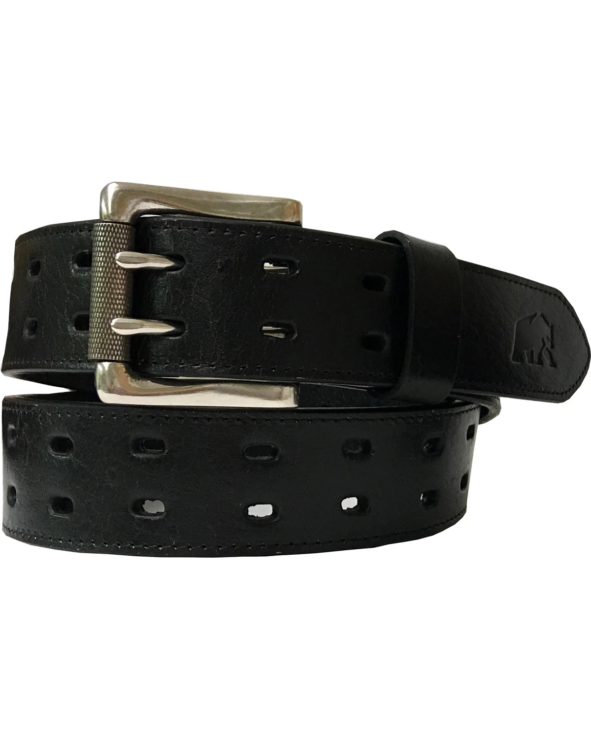 Berne Men's Genuine Leather Double Row Belt 1 Berne Men's Genuine Leather Double Row Belt
