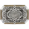 Montana Silversmiths Men's Silver Antiqued Celtic Knot Buckle