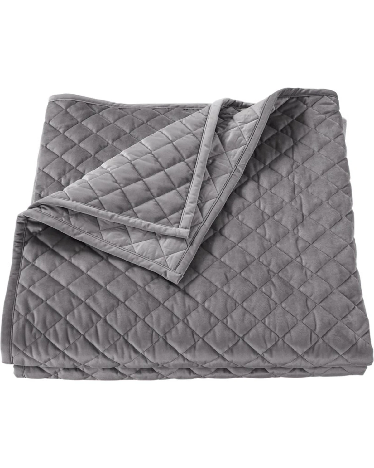HiEnd Accents Gray Velvet Full/Queen Quilt 1 HiEnd Accents Gray Velvet Full/Queen Quilt
