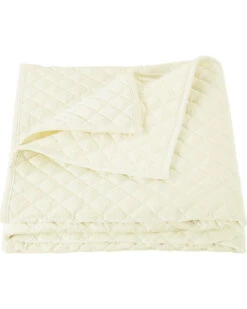 HiEnd Accents Cream Velvet Super King Quilt