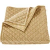 HiEnd Accents Gold Velvet Super King Quilt