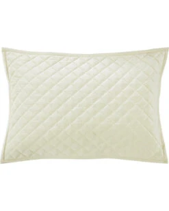 HiEnd Accents Standard Cream Diamond Quilted Shams