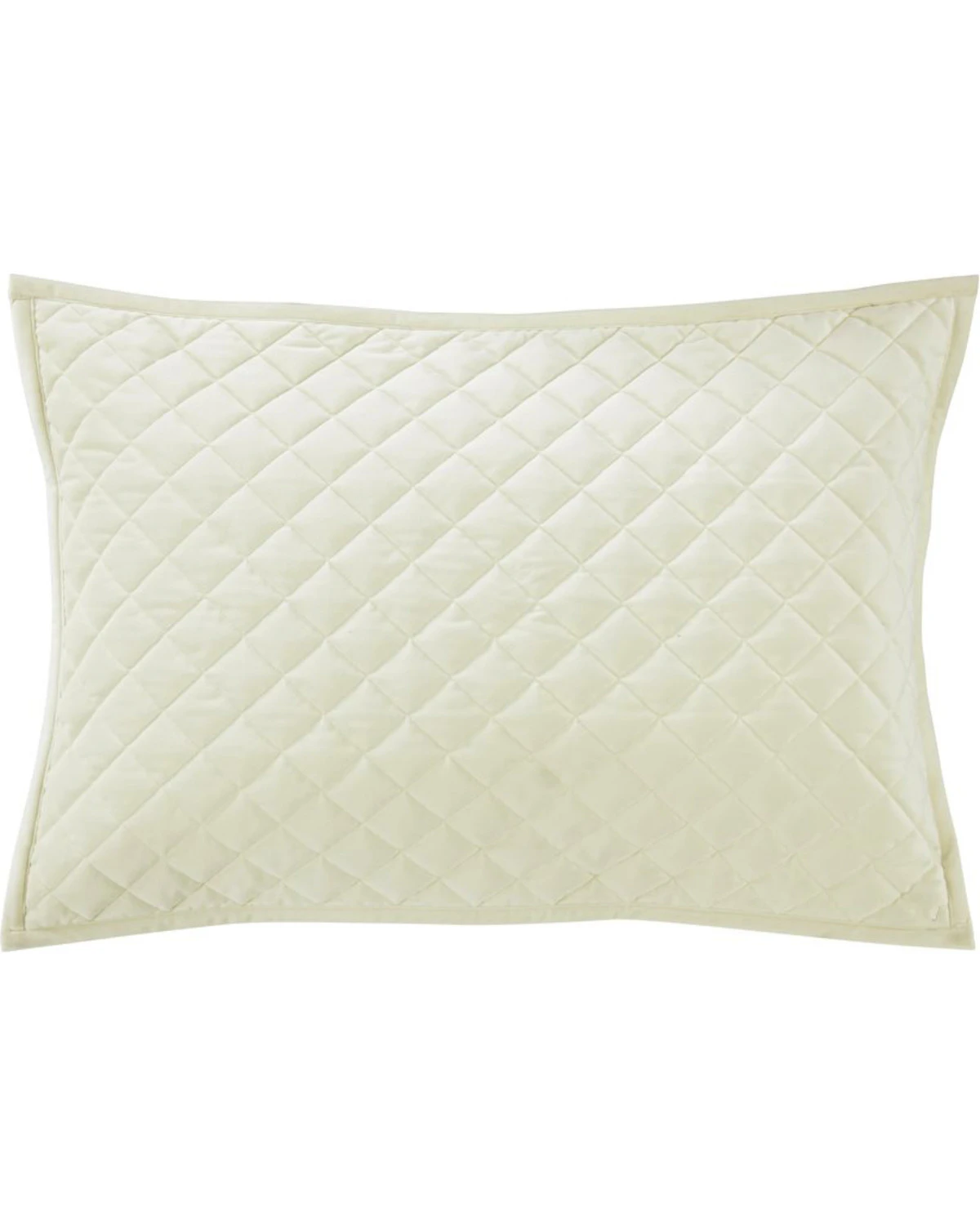 HiEnd Accents Standard Cream Diamond Quilted Shams 1 HiEnd Accents Standard Cream Diamond Quilted Shams