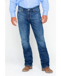 Cinch Men's Ian Dark Stonewash Slim Fit Boot Cut Jeans -Little Wild Horse Shop 2000240164 402 P5