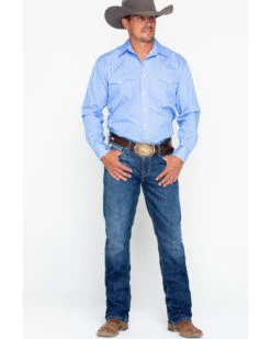 Cinch Men's Ian Dark Stonewash Slim Fit Boot Cut Jeans -Little Wild Horse Shop 2000240164 402 P6