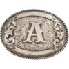Cody James Men's Oval Letter A Initial Belt Buckle