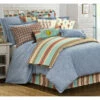 HiEnd Accents Light Blue Chambray 3-Piece Comforter Set - Super King