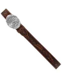 Tony Lama Men's Tan Feather Tooled Western Belt -Little Wild Horse Shop 2000257923 280 P3