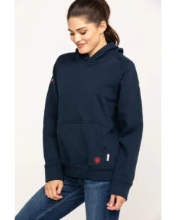 Ariat Women's FR Primo Fleece Logo Hooded Sweatshirt 10 Ariat Women's FR Primo Fleece Logo Hooded Sweatshirt -Little Wild Horse Shop 2000281180 410 P5