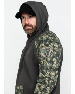 Ariat Men's FR Durastretch Camo Patriot Work Hooded Sweatshirt 10 Ariat Men's FR Durastretch Camo Patriot Work Hooded Sweatshirt -Little Wild Horse Shop 2000281950 340 P5