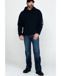 Ariat Men's FR Primo Fleece Logo Hooded Work Sweatshirt -Little Wild Horse Shop 2000281955 410 P6