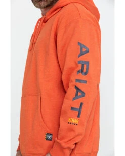 Ariat Men's Volcanic Heather Rebar Graphic Hooded Work Sweatshirt - Big & Tall -Little Wild Horse Shop 2000282119 803 P4