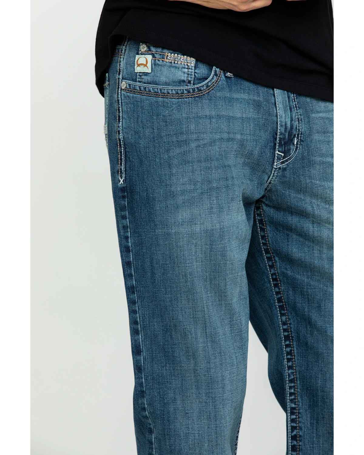 Cinch Men's Grant Medium Stonewash Mid Relaxed Bootcut Jeans 5 Cinch Men's Grant Medium Stonewash Mid Relaxed Bootcut Jeans - Image 5