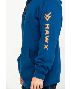 Hawx® Men's Logo Sleeve Performance Fleece Hooded Work Sweatshirt - Big & Tall -Little Wild Horse Shop 2000284117 400 P4