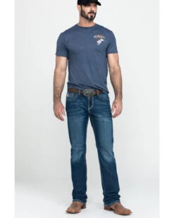 Cinch Men's Ian Medium Stone Wash Slim Boot Jeans -Little Wild Horse Shop 2000288366 402 P6