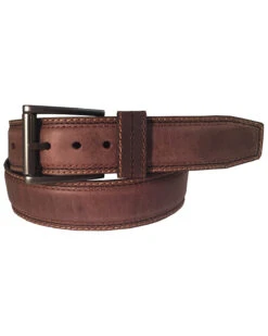 Berne Men's Distressed Brown Leather Belt