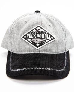 Rock & Roll Cowboy Men's Mountain Logo Patch Cap -Little Wild Horse Shop 2000290025 020 P4