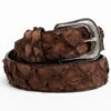 Cody James Men's Brown Pirarucu Exotic Belt