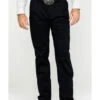 Wrangler Men's Black Casual Pleated Front Western Pants
