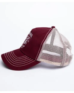 Cody James Men's Burgundy America Free Patch Mesh Ball Cap -Little Wild Horse Shop 2000296730 640 P3