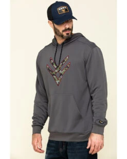 Hawx Men's Gray Tech Logo Hooded Work Sweatshirt - Tall 8 Hawx Men's Gray Tech Logo Hooded Work Sweatshirt - Tall -Little Wild Horse Shop 2000297060 021 P3