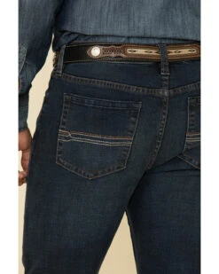 Cody James Men's Switchback Dark Wash Stretch Slim Bootcut Jeans -Little Wild Horse Shop 2000308347 400 P5