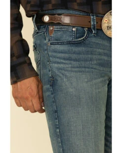 Moonshine Spirit Men's Deep Pockets Dark Wash Stretch Slim Boot Jeans -Little Wild Horse Shop 2000312838 400 P4