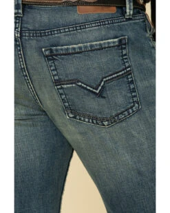 Moonshine Spirit Men's Deep Pockets Dark Wash Stretch Slim Boot Jeans -Little Wild Horse Shop 2000312838 400 P5