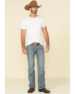 Rock & Roll Denim Men's Pistol Light Regular Straight Jeans -Little Wild Horse Shop 2000313235 400 P3