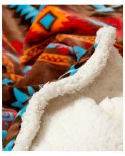 Carstens Home Wrangler Southwest Horizon Rustic Sherpa Fleece Throw Blanket -Little Wild Horse Shop 2000315030 440 P3